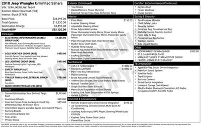 2018 Jeep Wrangler Unlimited Sahara 4x4