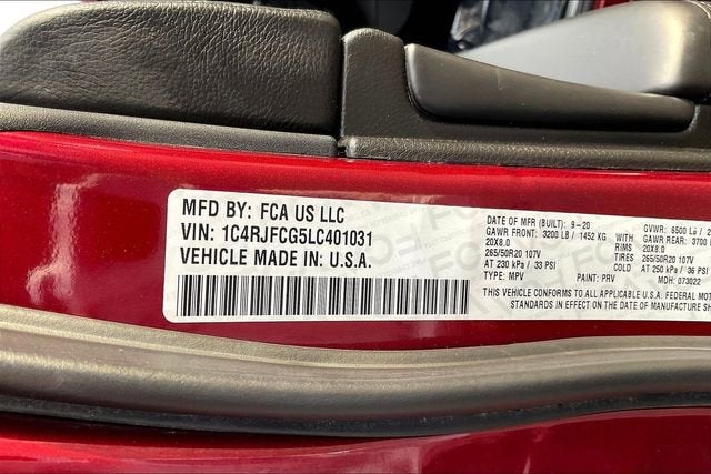 2020 Jeep Grand Cherokee High Altitude 4x4