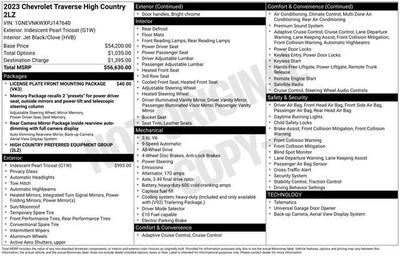 2023 Chevrolet Traverse High Country