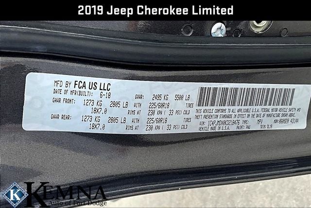 2019 Jeep Cherokee Limited 4x4