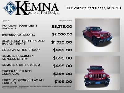 2021 Jeep Gladiator Overland 4x4