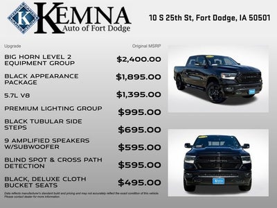 2019 RAM 1500 Big Horn/Lone Star Crew Cab 4x4 5'7" Box