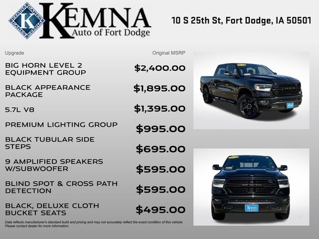 2019 RAM 1500 Big Horn/Lone Star Crew Cab 4x4 5'7" Box