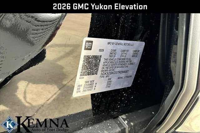 2026 GMC Yukon Elevation