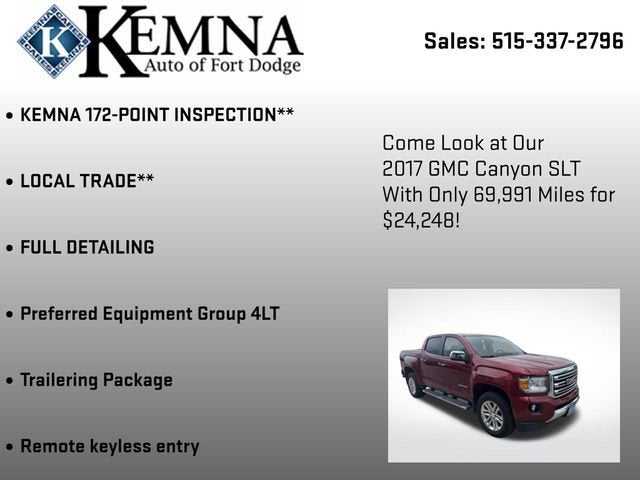 2017 GMC Canyon 4WD SLT