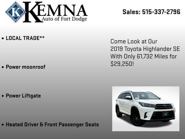 2019 Toyota Highlander SE