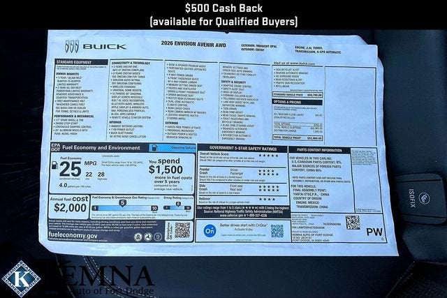 2026 Buick Envision Avenir