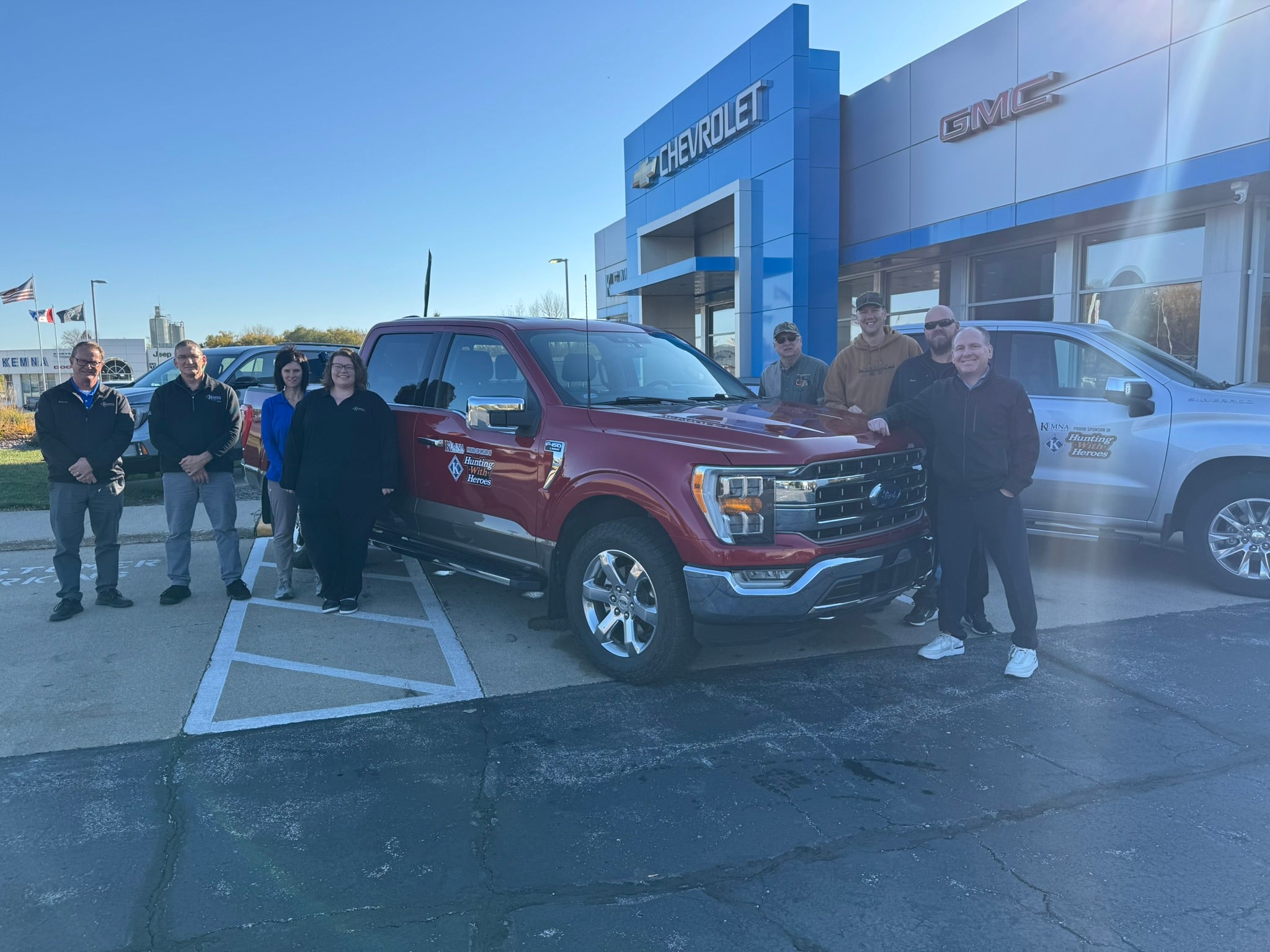 Kemna GMC partnering with Hunting with Heroes for wounded veterans and first responders
